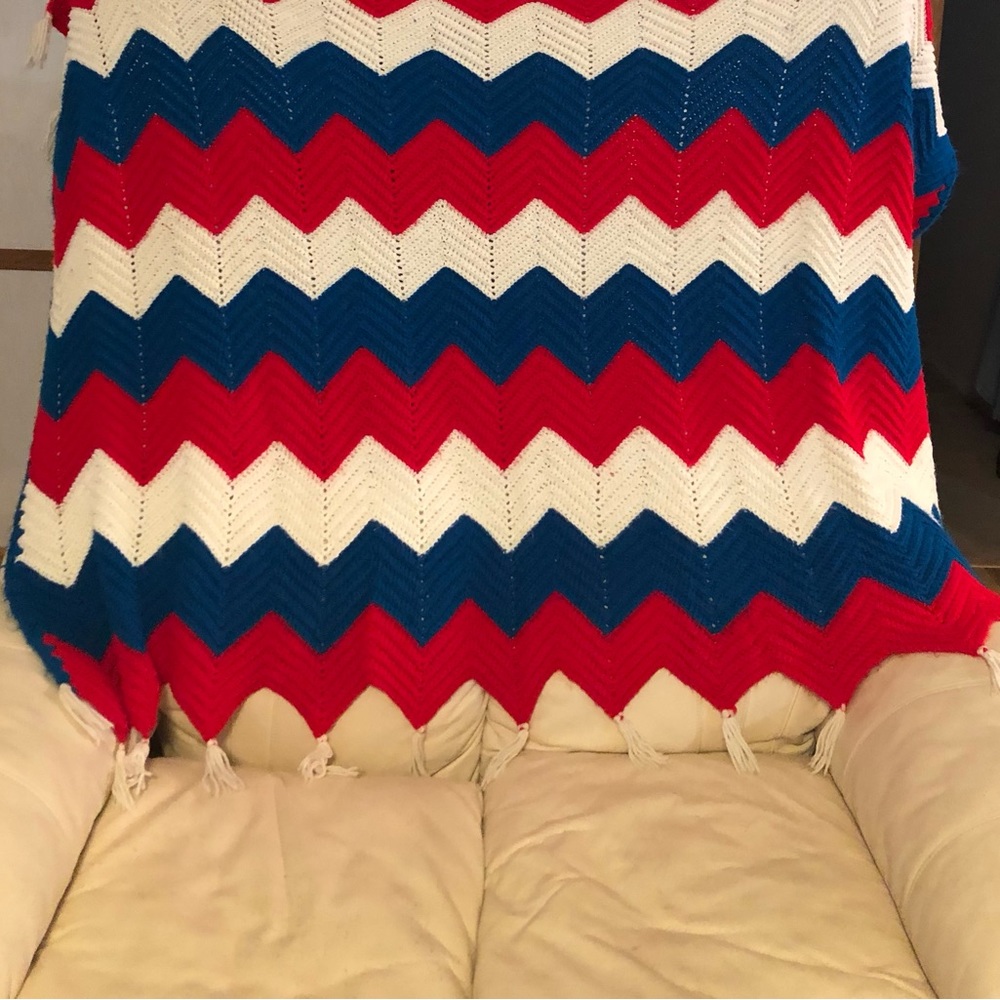 Vintage Handmade Afghan Quilt